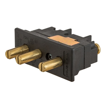 Hubbell Wiring Device-Kellems Pin & Sleeve Receptacle, 20 A, 125V AC, Screw Terminals Wire Connection Type Black HBL20SPMR